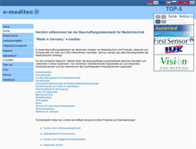 Tablet Screenshot of e-meditec.de